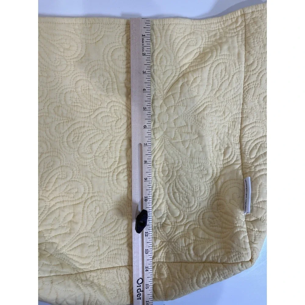 Cupcakes And Cashmere Quilted Bag Shoulder Tote Butter Yellow Whimsy Shop Travel